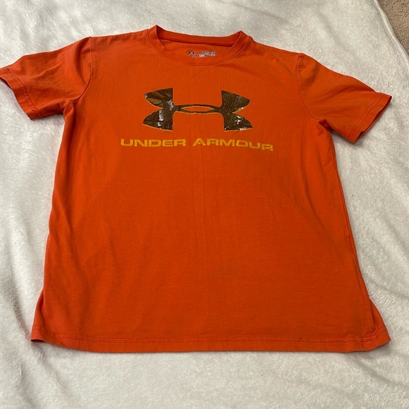 Under Armour Orange Short Sleeve Tee - Picture 1 of 4